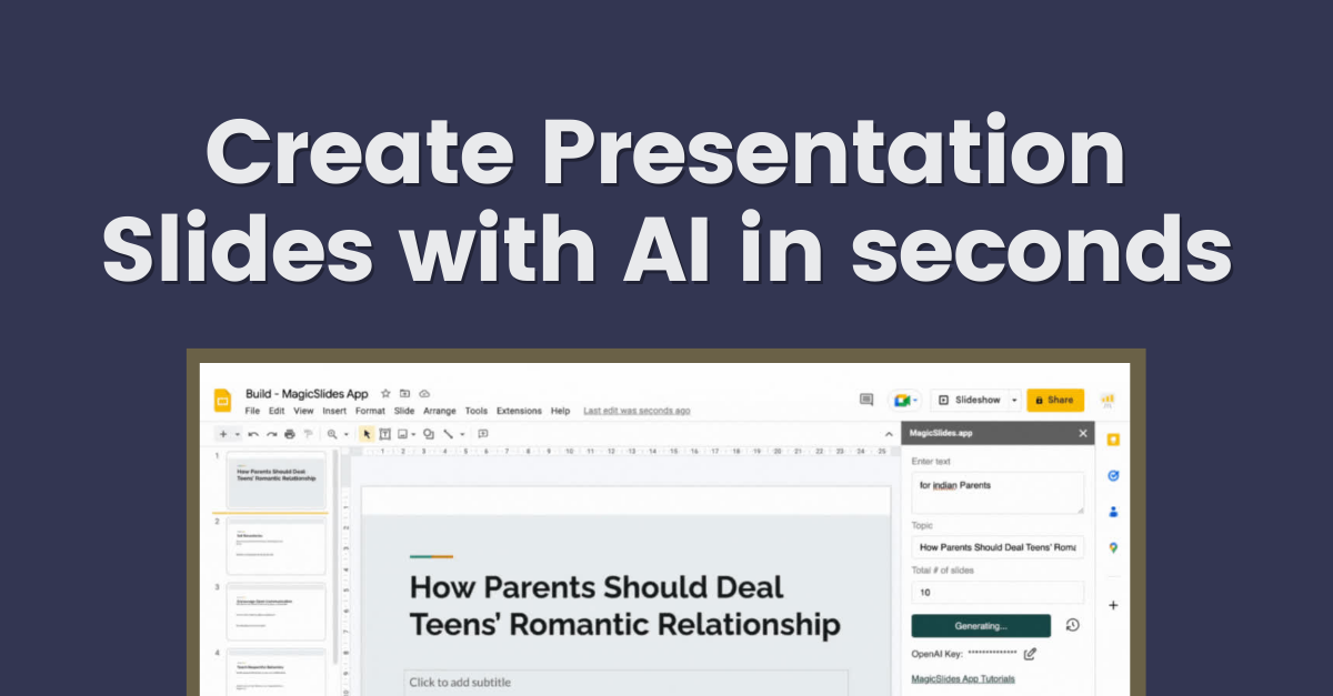 GPT for Slides - Create Presentation With AI in seconds
